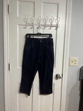 Gloria Vanderbilt Navy Blue Jean Capri Pants